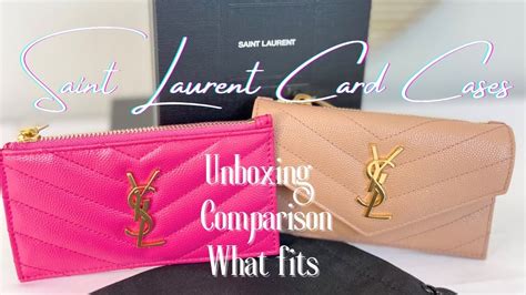 YSL Fragments Card Case and Flap Card Case/Unboxing